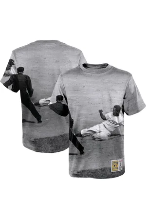 Mitchell & Ness Big Boys Jackie Robinson Brooklyn Dodgers Sublimated Player T-shirt