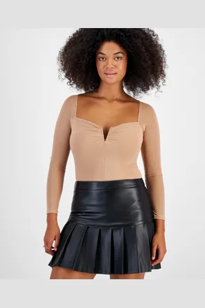 Bar III Bodycon Long-Sleeve Cropped Top, Created for Macy's - Macy's