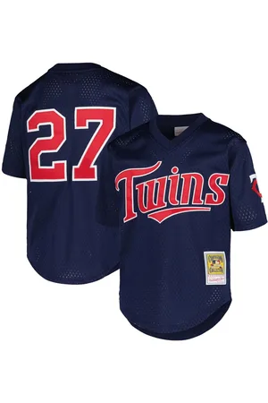 Mitchell & Ness Big Boys David Ortiz Minnesota Twins Cooperstown Collection Mesh Batting Practice Jersey