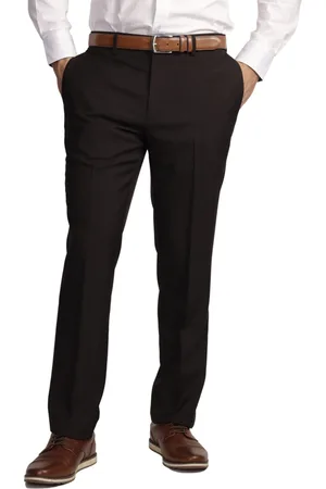 Tailorbyrd Mens Solid Dress Pant