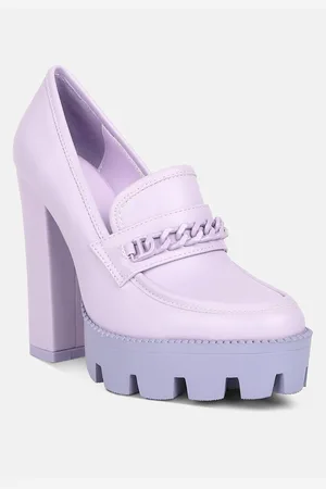 RAG & CO Corinne Womens Chain Embellished Chunky Loafers
