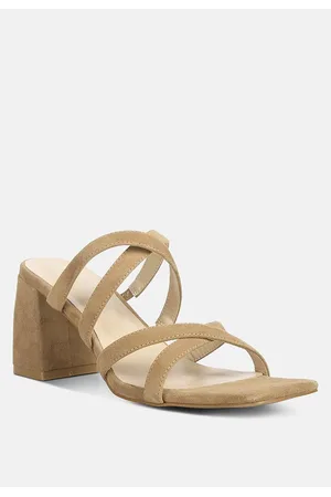 RAG & CO Valentina Womens strappy casual block heel sandals