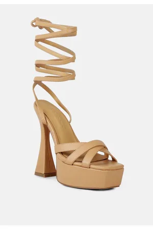 RAG & CO Splitsoul Womens Lace Up High Platform Sandal