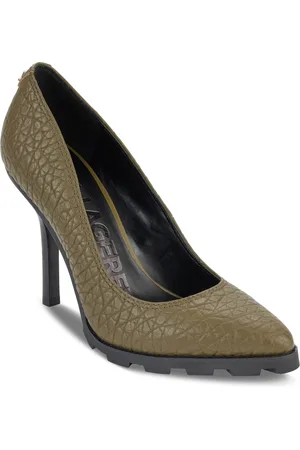 Karl Lagerfeld Madelyn Slip On Pointed Toe Lug Sole Pumps