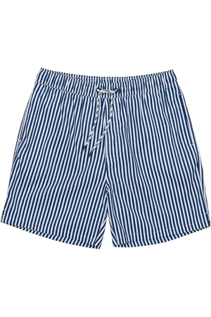 Snapper Rock Mens Denim Stripe Comfort Lined Swim Short