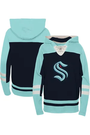 Outerstuff Preschool Boys and Girls Seattle Kraken Ageless Revisited Lace-Up V-Neck Pullover Hoodie