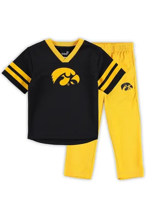 Outerstuff Preschool Boys Black, Gold Iowa Hawkeyes Red Zone Jersey and Pants Set - Black, Gold