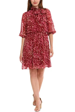 Lucky Brand Penelope Floral-Print Pleated Dress - Macy's