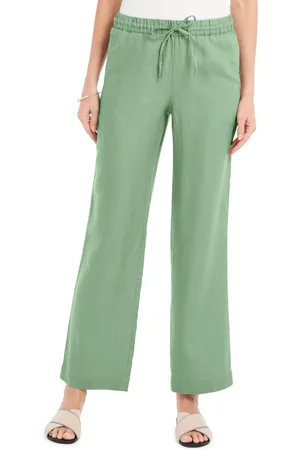 Charter Club Women's 100% Linen Drawstring Pants, Created for