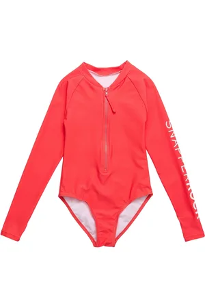 Snapper Rock Little Girls Watermelon Sustainable Ls Surf Suit