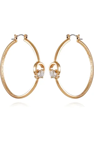 ELIE TAHARI Tone Thick Band Hoop Earrings