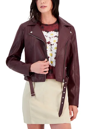 Quilted Faux Leather Bomber Jacket – CoffeeShop Coats