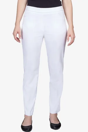 Alfred Dunner Petite Classics Tummy-Control Pull-On Straight-Leg Pants, Petite & Petite Short
