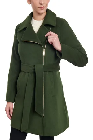 Michael kors discount petite asymmetrical coat