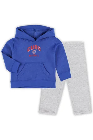 Outerstuff Infant Boys and Girls Royal, Heather Gray Chicago Cubs Play by Play Pullover Hoodie and Pants Set - Royal, Heather Gray