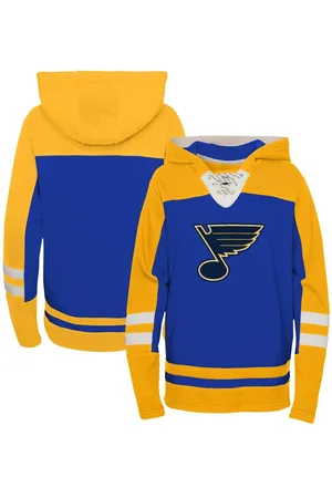 Outerstuff Big Boys St. Louis Blues Ageless Revisited Lace-Up V-Neck Pullover Hoodie