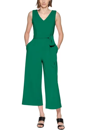 Calvin Klein Women's Ruched-Bodice Strapless Jumpsuit