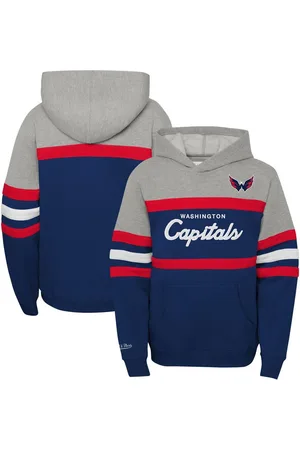 Mitchell & Ness Big Boys Washington Capitals Head Coach Pullover Hoodie