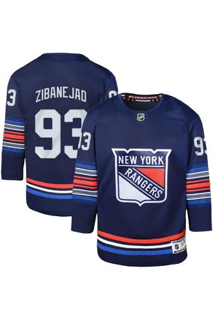 Outerstuff Big Boys Mika Zibanejad Blue New York Rangers Premier Player Jersey