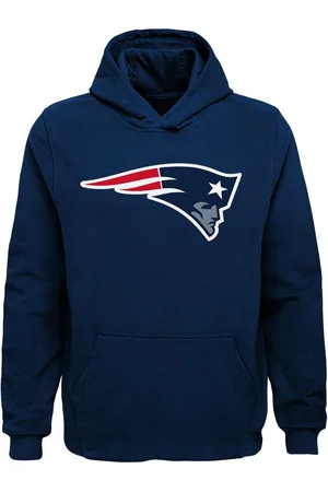 Outerstuff Big Boys New England Patriots Team Logo Pullover Hoodie