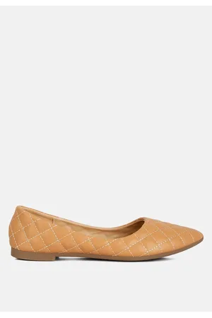 London Rag Rikhani Quilted Detail Ballet Flats