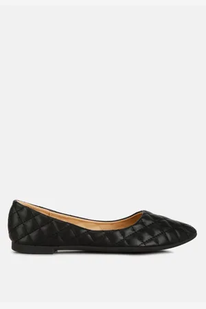 London Rag Rikhani Quilted Detail Ballet Flats