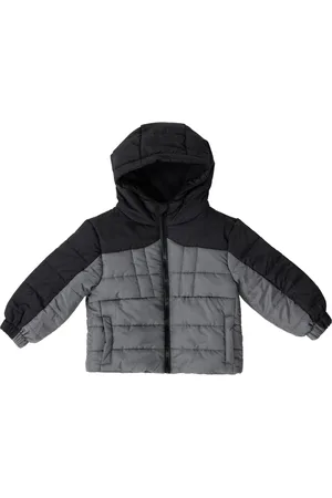 Bearpaw Baby Boys Colorblock Fleece Lined Puffer Coat with Hood