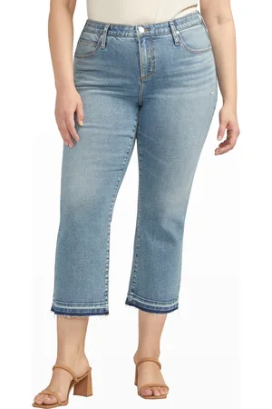 JAG Plus Size Eloise Mid Rise Cropped Bootcut Jeans