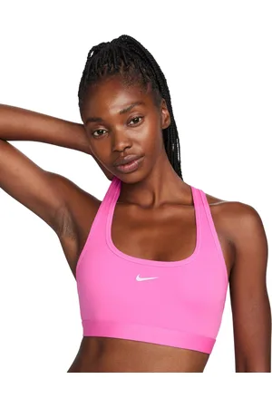 Nike Womens One Therma Fit Fleece Full Zip Jacket Swoosh Padded Medium  Impact Sports Bra Therma