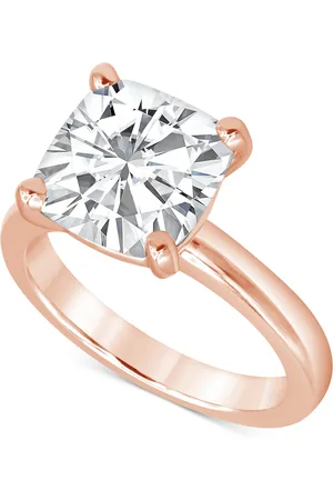Badgley Mischka Certified Lab Grown Diamond Cushion-Cut Solitaire Engagement Ring (5 ct. t.w.) in 14k Gold