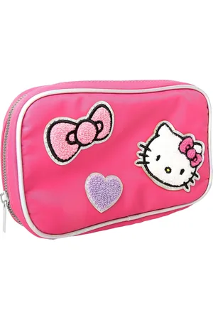 Hello Kitty Sanrio Nylon Jewelry Holder Organizer with Zip Closure - Officially Licensed Jewelry Travel Organizer - Pink, purple