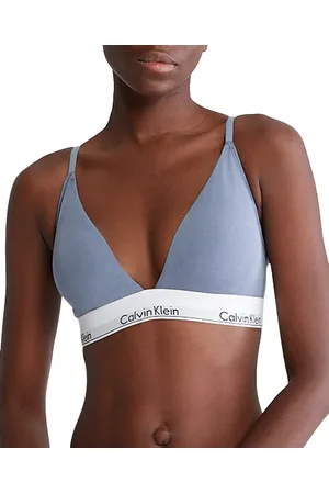 Calvin Klein Minimalist Micro Lightly Lined Demi Bra in Brown