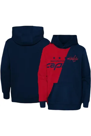 Outerstuff Little Boys and Girls Red, Navy Washington Capitals Unrivaled Pullover Hoodie - Red, Navy