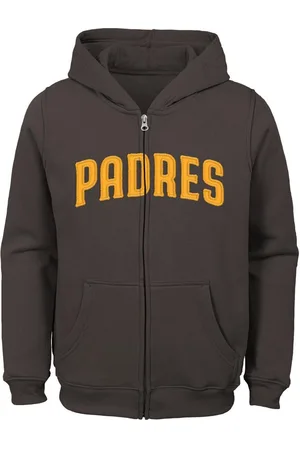 Outerstuff Big Boys San Diego Padres Wordmark Full-Zip Fleece Hoodie