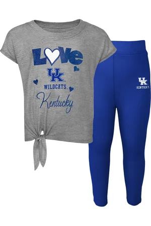 Outerstuff Baby Boys and Girls Heather Gray, Royal Kentucky Wildcats Forever Love T-shirt and Leggings Set - Heather Gray, Royal