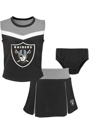 Outerstuff Little Girls Las Vegas Raiders Spirit Cheerleader Two-Piece Set with Bloomers