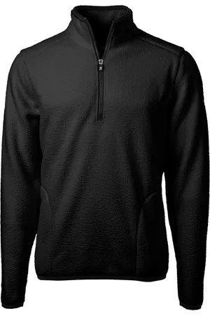 Cutter & Buck Cascade Eco Sherpa Fleece Mens Tall Quarter Zip Jacket