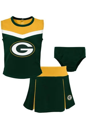 Outerstuff Girls Toddler Bay Packers Spirit Cheer Three-Piece Cheerleader Set