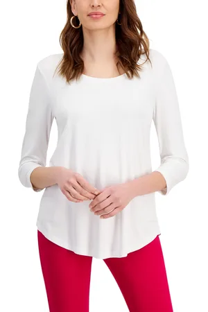 JM Collection 3/4-Sleeve Top, Created for Macy's - Macy's