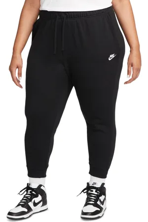 Nike Plus Size Active Sportswear Club Mid-Rise Fleece Jogger Pants - Macy's