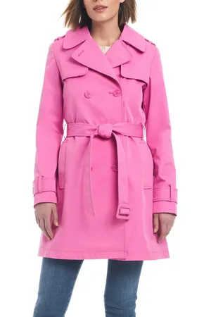 Kate spade flounce hem trench clearance coat