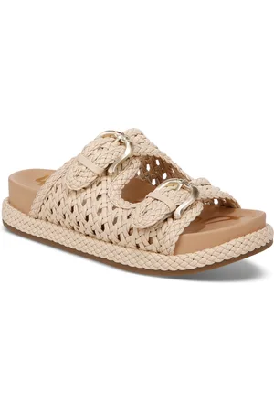 Sam Edelman Reid Woven Double Buckle Platform Sandals