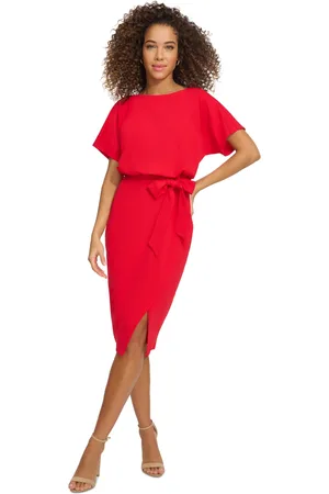 Kensie Blouson Wrap Dress