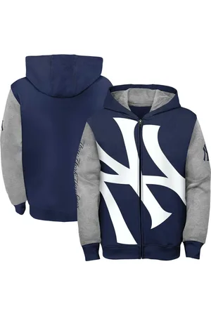 Outerstuff Big Boys Navy, Gray New York Yankees Postcard Full-Zip Hoodie Jacket - Navy, Gray