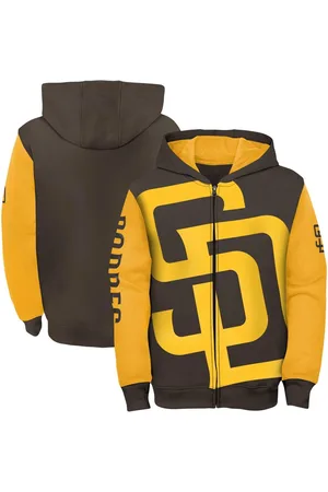 Outerstuff Big Boys Brown, Gold San Diego Padres Postcard Full-Zip Hoodie Jacket - Brown, Gold