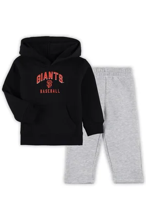 Outerstuff Baby Boys and Girls Black, Heather Gray San Francisco Giants Play by Play Pullover Hoodie and Pants Set - Black, Heather Gray