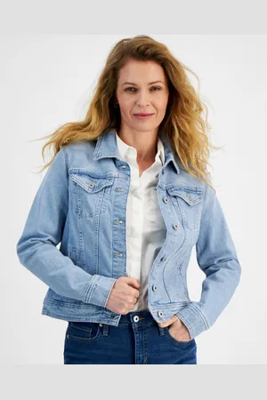 Kasper Women's Fringe Denim Jacket - Macy's