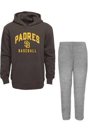 Outerstuff Baby Boys and Girls Brown, Heather Gray San Diego Padres Play by Play Pullover Hoodie and Pants Set - Brown, Heather Gray