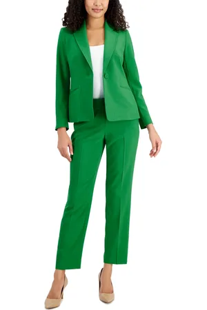 Le Suit Women's Notch-Collar Pantsuit, Regular and Petite Sizes - Macy's