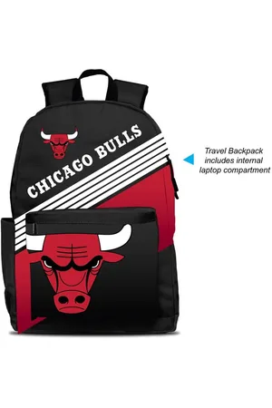Mojo Youth Boys and Girls Chicago Bulls Ultimate Fan Backpack - Black, Red
